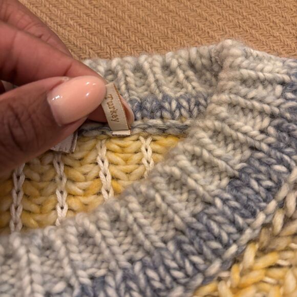 Barbour Hive Knitted Sweater Womens 10 Multicolor Striped Wool Blend Long Sleeve - Picture 6 of 10